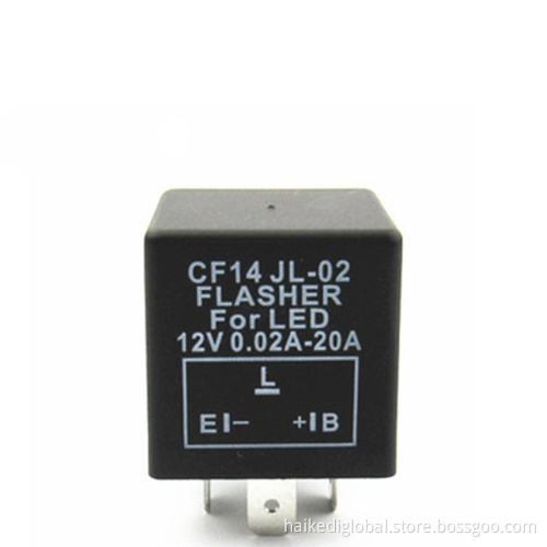Motorcycle LED flash relay